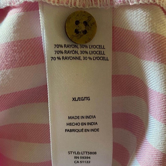 beachlunchlounge Pink and White Striped Button Down Shirt - Picture 5 of 5